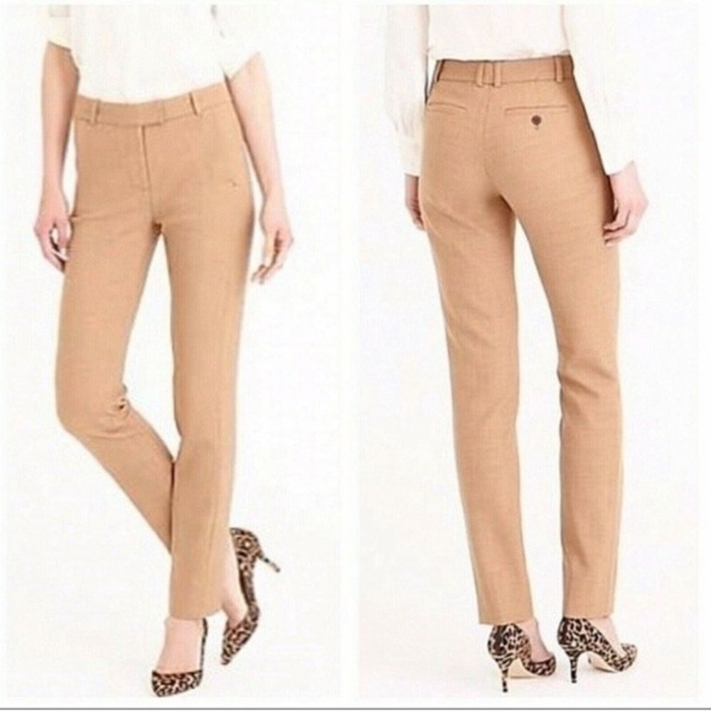 J. Crew Maddie Wool Pant in Camel 2